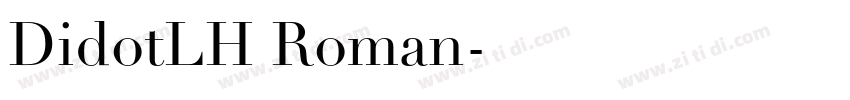 DidotLH Roman字体转换